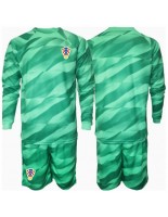 Kroatia Keeper Bortedraktsett Barn EM 2024 Lange ermer (+ bukser)